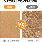 MaxGear Large Cork Board for Wall 36" x 24", 6 Pack Cork Board Tiles with 20 Pushpins & Safe Removable Adhesive Tabs, 12" x 12" Corkboards for Office, School & Home