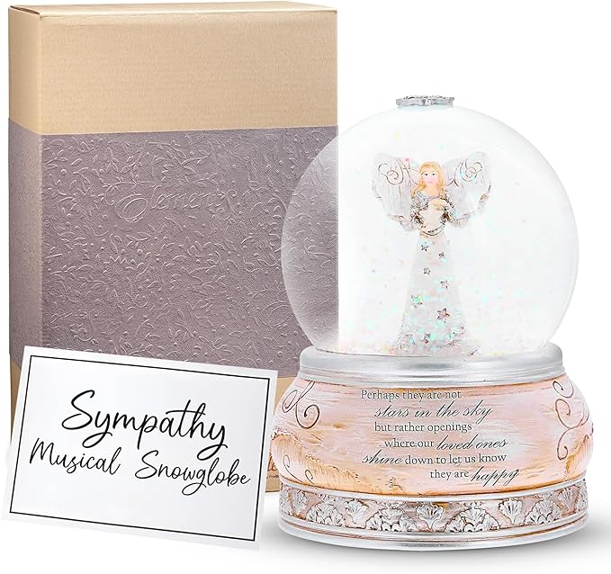 Pavilion Gift Company - Perhaps They are Not Stars in The Sky - 5.75" Musical Ave Maria Waterglobe Snowglobe Snowstorm 100 mm Collectible Bereavement in Memory Memorial Greif Gift Funeral Present
