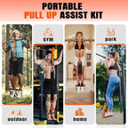 Pull Up Bands, Heavy Duty Resistance Bands with Handle, Workout Bands for Pull Up Bar, Pullup Assist Band Set for Exercise, Full Body Workout, Home Gym for Enhanced Strength, Muscle Training