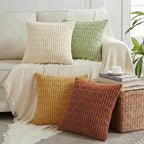 Fancy Homi 4 Packs Decorative Throw Pillow Covers for Living Room Couch Bed, Modern Farmhouse Boho Home Décor Accent Cushion Case, 12" x 12", Fall
