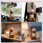 Funny Positive Crochet Animals Gag Doll Emotional Support Stuffed plushies for Men and Women Friends, Weird Things Motivational Office Decor Valentine‘s Day Gifts