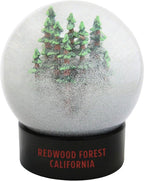 Redwoods California Fog Snow Globe Hand Painted