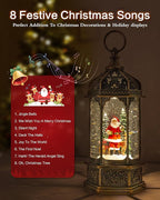 Extra Large Christmas Snow Globes Christmas Lantern, 12.99" Musical Snow Globe with 8 Songs, Santa Snowglobe for Kids Adults, 6H Timer Dual Power, Lighted Christmas Decorations Indoor Gifts