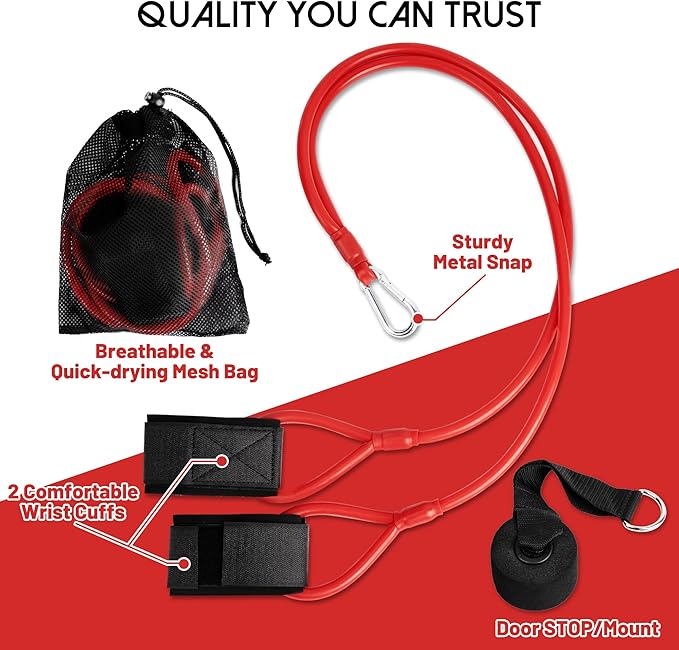 Baseball Softball Resistance Training Bands, Arm Strength, Pitching and Conditioning Equipment for Kids