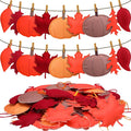 Tudomro 27 Pcs Fall Tree Decoration Autumn Thanksgiving Leaves Tree Ornaments Thanksgiving Decor 3D Felt Leaves Pumpkin Autumn Hanging Ornaments for Home Decor Party Favors(Maple Leaf and Pumpkin)
