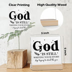 Farmhouse Decor, Acrylic Christian God Home Decorations, Aesthetic Entry Way Table Shelf Decor, Living Room Table Accessories, Boho Office Decorations For Work (07)