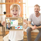 DAHAPYBOO Cork Board Bulletin Board 2 Pack,11X15 Cork Board for Office with Pin Oak Wood Boards,Hanging Corkboards for Office Home School Message Board or Vision Board Decoration