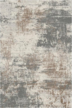 Ciicool Modern Abstract Area Rug 2x3 Washable Small Entryway Rugs, Non-Slip Low Pile Throw Rug, Thin Kitchen Bathroom Rug, Grey Brown Floor Carpet for Entrance Living Room Bedroom Indoor Door Mat