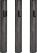 3-Piece Aluminum Door Mezuzah Cases: Special Profile, No Holes, 3-Inch 7cm Hebrew Parchment Scroll Holder Boxes
