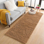 OLANLY 2x4 Machine Washable Runner Rugs for Hallway, Soft Fluffy Shaggy Bedside Rugs for Bedroom, Living Room, Indoor Floor Carpet for Kids Girls and Boys, Nursery Rooms, Home Decor Aesthetic, Khaki