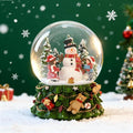 8.25 Inch Height Christmas Snow Globe with Light up Musical Snowflakes Holiday Decoration, Snowman Oversized Resin Snowglobes, Christmas Holiday Decor.