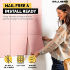 Vision Board - Cork Board for Walls, 59" x 36" | 15 Pack | Cork Board Tiles, Felt Bulletin Board, Large Corkboard, Cork Panel for Office, Felt wall Panels, Cork Panels, Corkboard Roll (Pink)