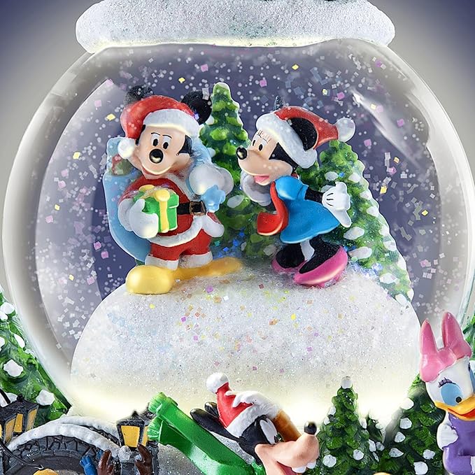 Disney Holiday Sculptural Snowglobe with Lights and Music
