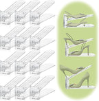 12 Pack Shoe Slots Organizer for Closet, Adjustable Shoe Stackers for a Pair of Shoes Shoe Rack Storage Shoe Space Saver 50% Shoe Shelf Display Holder for Closet