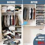 15 Jumbo Vacuum Storage Bags with Electric Pump, Vacuum Seal Bags for Clothing Space Saver Compression Storage Bag Large for Clothing Travel Comforters Blankets Pillows Bedding Duvets Clothes