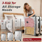 Rechargeable Wireless Pump Travel Storage Bags Set, 15 Combo (5XS/5S/5M) Portable Space Saver Bags for Travel & Home, Vacuum Compression Packing Seal for Clothes, Blankets, Home Seasonal Storage