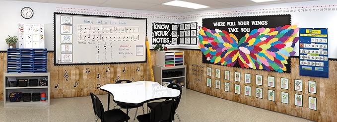 Fadeless Bulletin Board Paper, Fade-Resistant Paper for Classroom Decor, 48” x 12’, Wicker, 1 Roll