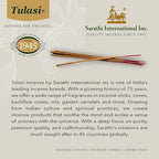 Tulasi Herbal Masala Incense Sticks Assorted/Variety Pack – 120 Hand Rolled Sticks, 6 Natural Scents | Sandalwood, Lavender, Patchouli, Palo Santo, White Sage | Aromatherapy