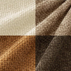 MIULEE Pack of 4 Brown Couch Throw Pillow Covers 22x22 Inch Soft Decorative Chenille Pillows Farmhouse Accent Cushions for Boho Home Decor Spring Sofa Bedroom Living Room