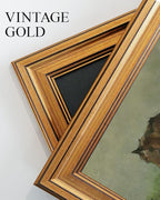 VIYYIEA Vintage Gold Framed Wall Art for Living Room, Horse Canvas Prints Home Decor, Oil Painting Picture, Bedroom Wall Decor Gifts for Friends or Family -【Horse】-(16L x 12W)