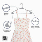 Plastic Hangers 50 Pack - Space Saving Clothes Hangers, Made in USA, Durable & Strong Plastic Shirt & Coat Hanger with Notches & Shoulder Grooves, Non-Slip Clothing Hangers | Grey