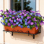 Artificial Fake Flowers for Outdoor, 6 Bundles UV Resistant Faux Plants Decoration Silk Flowers No Fade Plastic Flowers for Outside Planters Home Porch Patio Yard Garden Decor