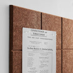 TSJOFFICE Large Cork Board for Wall - 48" x 36" Bulletin Board with 50 Pushpins for Office Decor, Pin Board 12 Pack Felt Wall Tiles with Safe Removable Adhesive Tabs, Corkboard for Home Office - Red