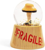 A Christmas Story Leg Lamp Mini Light-Up Snow Globe with Swirling Glitter Display | 3 Inches Tall
