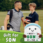 Golf Gifts, Positive Crochet Funny Golfers Presents for Son, Emotional Help Handmade Knitted Golf Themed Doll, Funny Gag Gifts for Golfer Son