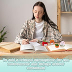 VioraWhite 18 Pcs Crochet Dolls Bulk Positive Handmade Knitted Emotional Fruit Dolls with Encouragement Cards for Employee Appreciation Gifts, Coworker Team Building Keepsakes