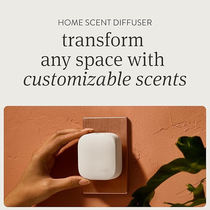 Drift Home Scent Diffuser Starter Kit in Grove - Adjustable and Long Lasting Diffuser Aroma - Clean Ingredients, Pet Safe