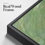 Framed Green Abstract Wall Art, Modern Square Sage Green Canvas Prints Paintings, Minimalist Pictures for Living Room, Bedroom, Dining Room, Hallway Wall Decor 24x24 In