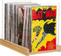 Patented Comic Book Storage Holder – Wooden & Acrylic Display Box/Case for Collectors – Organizer for Comics, Magazines & Books – Holds 150 Issues, 14.5x8 in (Natural)