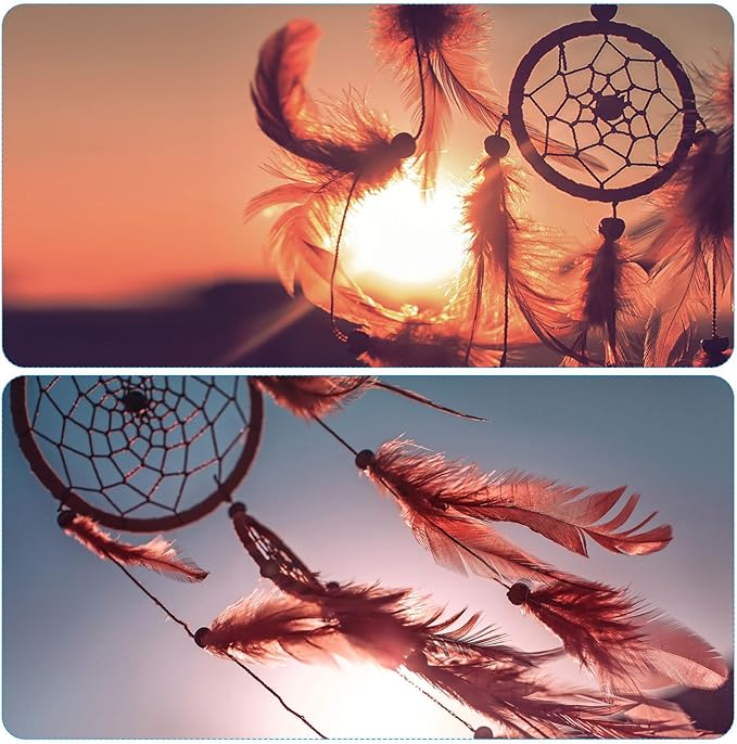 PATIKIL DIY Dream Catcher Kit, Making Dream Catcher Supplies Wall Hanging Handmade Dream Catcher Kits for Beginner Style 3, Sky Blue