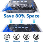 16 Pack Compression Bags for Travel | Vacuum Seal Storage Bags for Luggage & Dirty Clothes | Travel Packing Space Saver Bags for Suitcases & Home Organization | MEIQIHOME