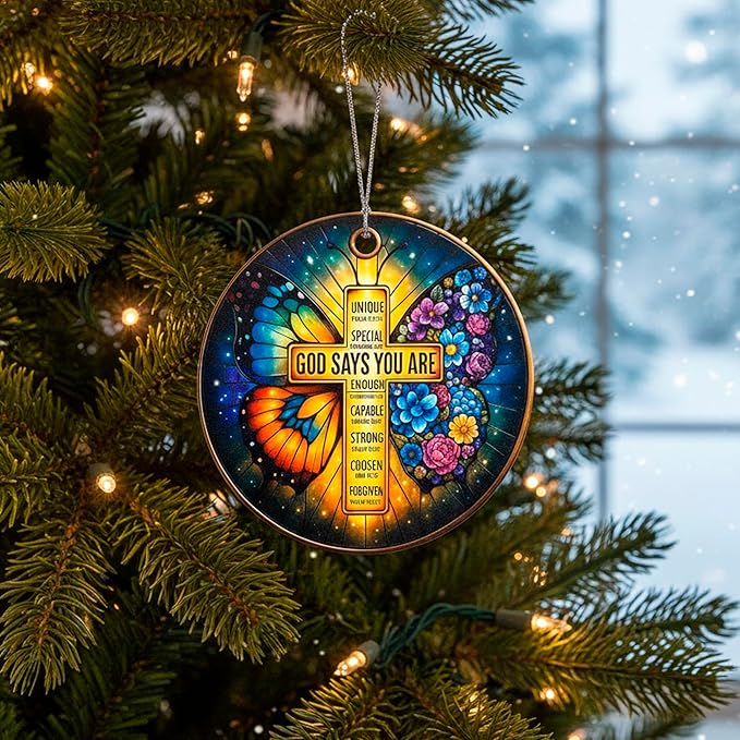 Nativity Cross Christmas Ornament 2026, Christian Christmas Ornaments Religious Gift, Cross Christmas Tree Decor, Nativity Scene Ornament Easter Faith Decor