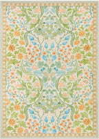 Moynesa Floral 5x7 Area Rugs, Machine Washable Rugs for Bedroom, Non Slip Boho Rugs for Living Room, Large Flower Stain Resistant Floor Carpet for Dining Room Home Office, Spring