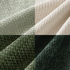 MIULEE Pack of 4 Couch Throw Pillow Covers 18x18 Inch Neutral Green Soft Decorative Chenille Pillow Covers Farmhouse Accent Cushion Covers for Boho Spring Home Decor Sofa Bedroom Living Room
