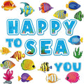 Ocean Theme Fish Classroom Bulletin Board Decorations Tropical Fish Paper Cutouts Under The Sea Bulletin Board Set for Fishing Theme Toddler Kids Birthday Party Classroom Decor