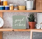 SRADMO Botanical Eucalyptus Leaves Wood Box Sign Desk Decor, Rustic Eucalyptus Leaves Wooden Block Box Sign Decoration For Home Office Shelf Table Decor (Green)