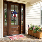 VeriNatural 4th of July Decorations - 19" Patriotic Red White and Blue Star Garland - Independence Day Tinsel Garland for Indoor Outdoor,Golf Cart, Party,Door and Wall Hanging Decor