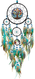 Large Dream Catchers for Girls Room Decor Adult Boho Suncatcher Dream Catcher Wall Decor Tree of Life Hanging Ornament for Living Room Dorm Decor Hippie Gifts