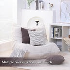 HPUK Decorative Throw Pillow Covers Set of 4 Couch Pillows Accent Cushion Cover for Couch Sofa Living Room, 20"x20" inches, Natural