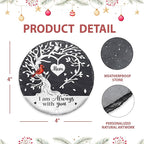 Hyturtle Memorial Cardinal Ornament for Mom – 4" Stone Hanging Tree Decoration with Red Bird Charm – Sympathy Gift, Loss of Mother Keepsake – I'm Always with You Ornaments Memorial 2