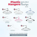 Neaties Heavy Duty Clothes Hangers 100+ Pack (324 Count) – Made in the USA – 8lb Capacity Plastic Hangers for Adult Clothing – Durable for Pants, Coats, Jackets, or Jeans – Mint