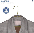 SPECILITE Metal Wire Hangers 100 Pack, Bulk for Commercial and Home, 16 Inch 12 Gauge Ultra Thin for Standard Size Clothes, Coats, Suits, Shirts-Bronze