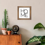 6 Inch Home Sign Decor, Wooden Family Room Wall Decor for House Art, Indoor Entryway Shelf Table Tiered Tray Mantel Rustic Farmhouse Decoration
