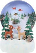 Precious Moments 241718 Rudolph The Red-Nosed Reindeer I’m Fawn’d of You Resin/Glass Musical Snow Globe