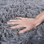 Rugs for Bedroom 4x6, Soft Shaggy Modern Shag Area Rug for Living Room, Upgrade Non-Slip Plush Fluffy Carpet for Kids Boys Girls Room Home Decor Aesthetic, Grey