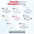 Neaties Heavy Duty Clothes Hangers 100+ Pack (324 Count) – Made in the USA – 8lb Capacity Plastic Hangers for Adult Clothing – Durable for Pants, Coats, Jackets, or Jeans – White